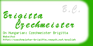 brigitta czechmeister business card